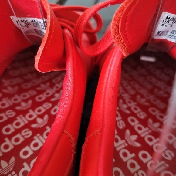Adidas Stan Smith x Raf Simons Bright Red Sneakers Shoes Men\'s 6.5 Low Top Adidas Stan Smith x Raf Simons Bright Red Sneakers Shoes  main image 2