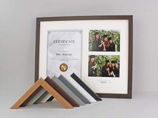 Personalised Certificate, Graduation, Diploma Frame with Two 5x7 Inch Photos.