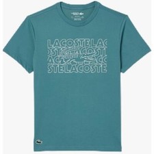 Lacoste Men's Regular Fit Sports Performance Graphic Tee Shirt Hydro XXL