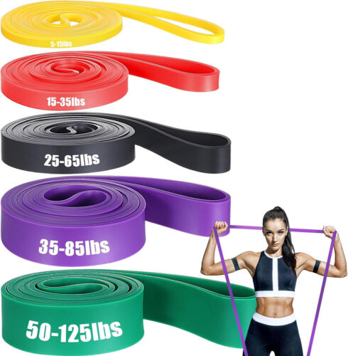 5er/Set Widerstandsband Klimmzugband Fitnessband Klimmzughilfe Resistance Bands - Bild 12 von 14