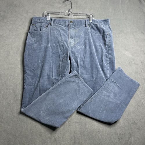 Brooks Brothers Mens Corduroy Pants Navy Blue Casual Flat Front Chino 42x30