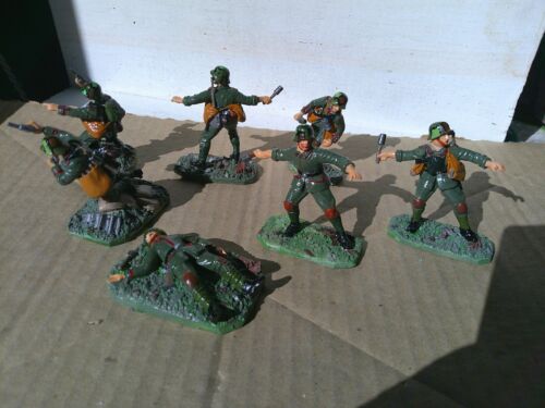 Guard Corps, ww1 German Stormtrooper lot of 7, well painted 54mm lead figure, LM
