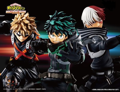 My Hero Academia WORLD HEROES'MISSION Deku & Katsuki, Shoto Figure from JP NEW | eBay