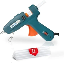COWALT Pro Hot Glue Gun and Sticks Set Full Size 60W High Power Fast Green