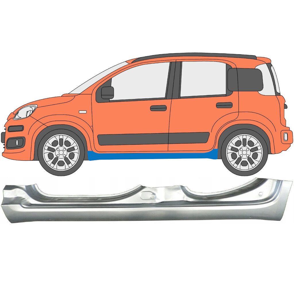 FIAT PANDA 2003-2012 REAR WHEEL ARCH REPAIR PANEL REAR WING / RIGHT RH - Image 5
