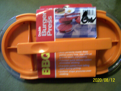 Kitchen Collections BBQ Double Burger Press NIP