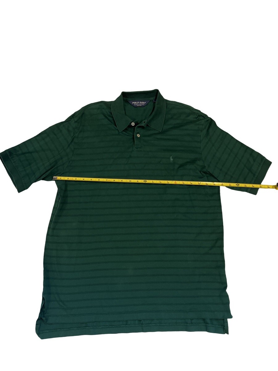 Polo Golf By Ralph Lauren Men's Large Green 98% Cotton Polo