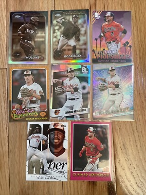 8 card lot ~ 2024 Baltimore Orioles ~ Gunnar Henderson x5 & some others