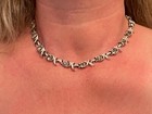 vintage rhinestone necklace — photo 1