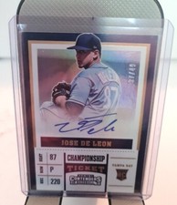 2017 Chronicles Contenders Championship Ticket /49 Jose De Leon Rookie Auto RC