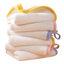 Hypoallergenic Gentle Microfiber Baby Washcloth 10 x 10 in 6 Pack White