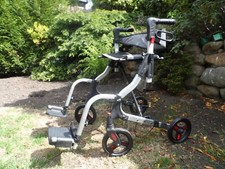 Care Co Folding 4 Wheeled Rollator Walker with Seat
