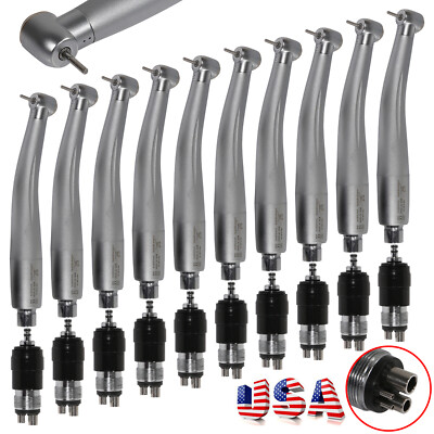 1-10*Dental High Speed Turbine Handpiece fit w/ NSK Quick Coupler 4Hole YBNK4 Or