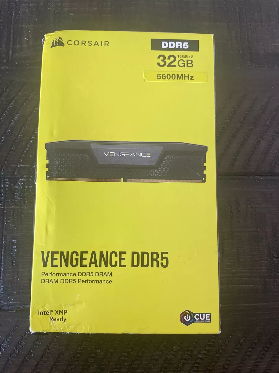 Corsair Vengeance 32GB 2 x 16GB DDR5 Memory 5600MHz CL36 CMK32GX5M2B5600C36 NiB
