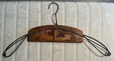 Antique Belmar Wooden/Metal Suit and Skirt Holder/Coat hanger, Belmar Co 1900s
