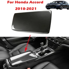 For Honda Accord 2018-2022 Carbon Fiber Center Console Armrest Box Panel Cover