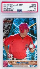 2011 Bowman Bowman’s Best Prospects Mike Trout Card #BBP9 PSA 10 💎