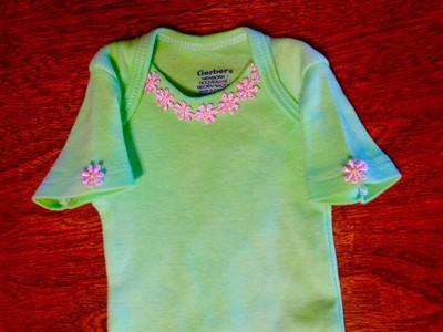 lime green baby onesie