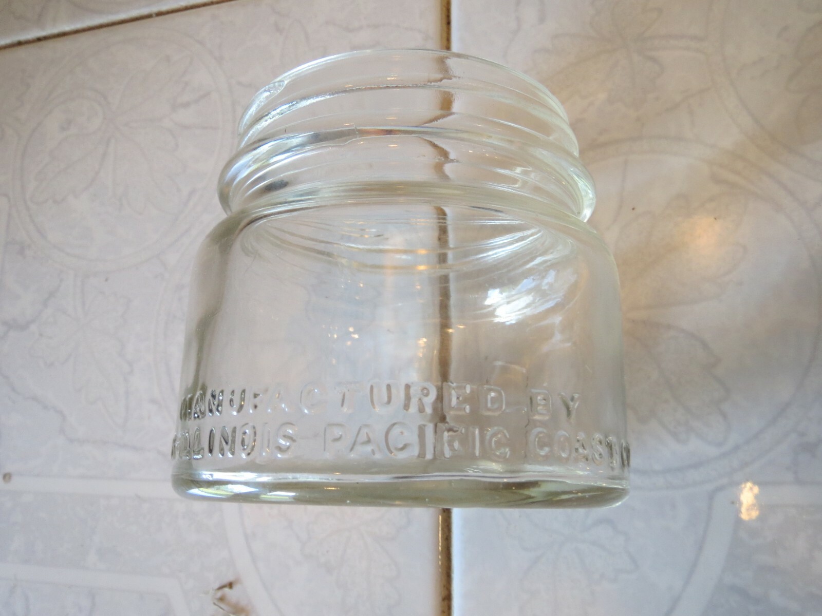 VINTAGE PRESTO WIDE MOUTH GLASS TOP CANNING JAR 1 PINT OWENSILLINOIS