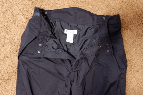 Columbia Rain Snow Ski Pants Mens Size Large Black Rear Pocket Elastic Waist - Picture 7 of 7