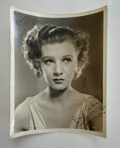 JEAN GILLIE 1915-1949 (ACTRESS) SIGNED - 1930s EARLY PHOTOGRAPH 10 X 8 INCH - Imagen 6 de 16