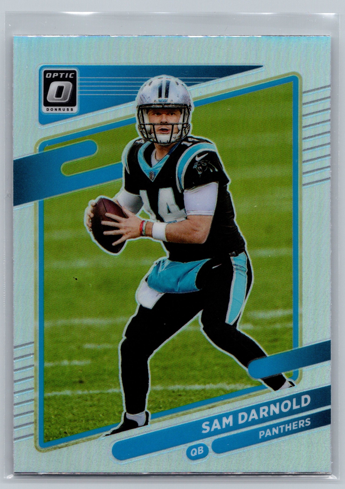 2021 Donruss Optic #159 Sam Darnold Holo Carolina Panthers