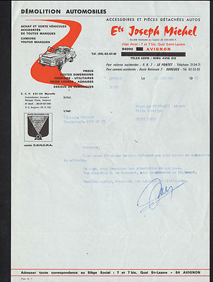 AVIGNON (84) CAR BREAKER / SCRAP METAL ''Ets Joseph MICHEL'' in 1972
