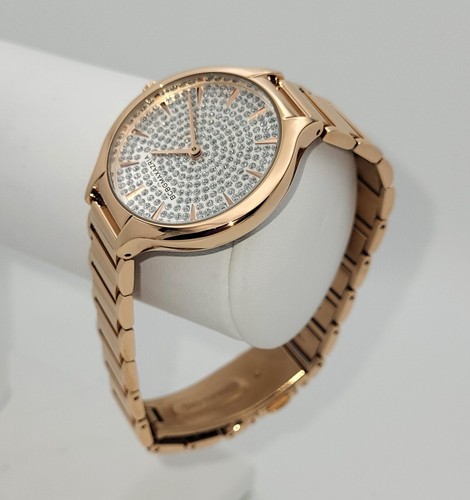 BCBGMAXAZRIA BG50678014 Women's Crystal Accent Rose Gold Bracelet Watch - Picture 6 of 9