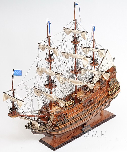 Soleil Royal Medium Admiral Line - Handmade Wooden Model Ship – Fully Assembled