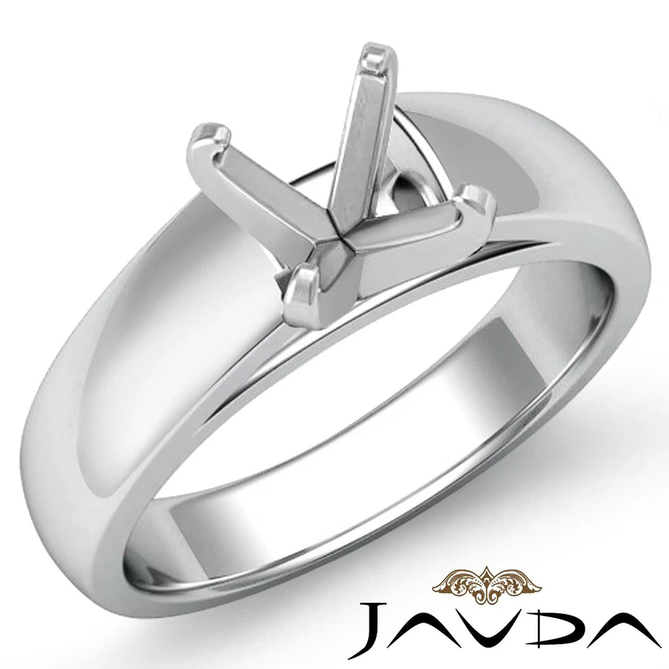7g Cathedral 4 Prong Claw Solitaire  Semi Mount Engagement Ring Setting 5.5mm. - Image 3 of 4