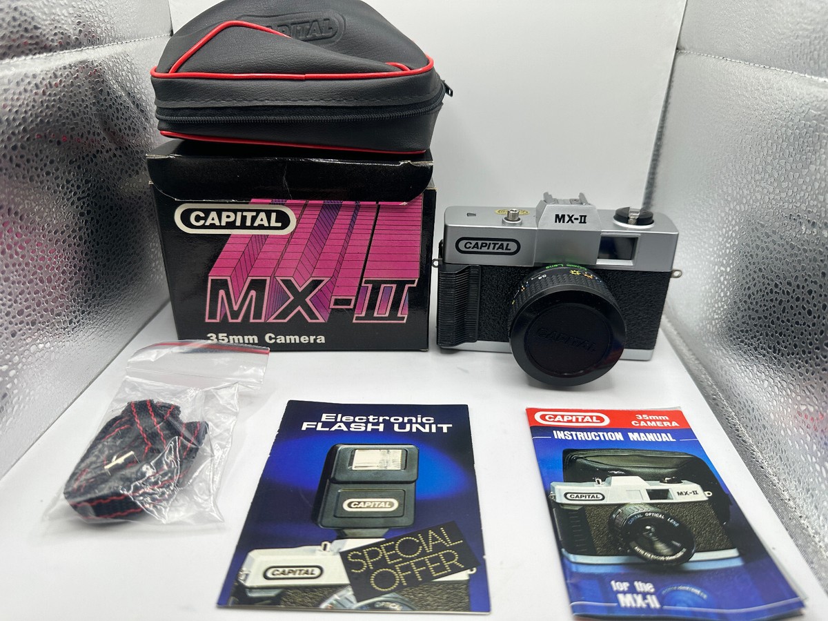 CAPITAL MX-II 35MM FILM CAMERA W 50MM LENS & CASE | eBay