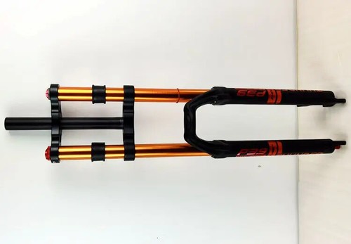 27.5 /29 Inch MTB E-bike Double Shoulder Front Fork 150mm Travel 100*9MM QR Fork - Picture 9 of 30