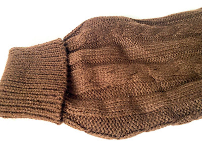 Wolters Strickpullover Hundepullover Hundekleidung top choco Rücken 45cm W39206