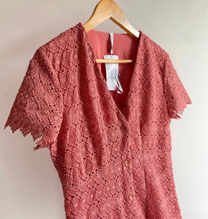 mango guipure midi dress Mango - Guipure midi lace dress