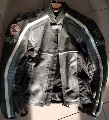 Solo Ritiro SUOMY Giubbotto da Moto Vintage anni 80/90 VERA PELLE ! Da  provare | eBay