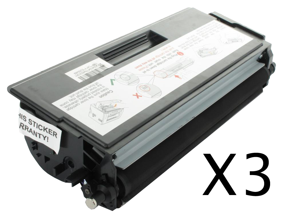 Toner Noir Brother HL 1470N pack de 3 pour éviter les pannes d'encre