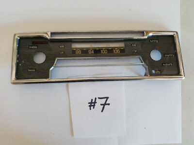 Becker Mexico Cassette AM/FM Radio Face plate with chrome bezel | eBay
