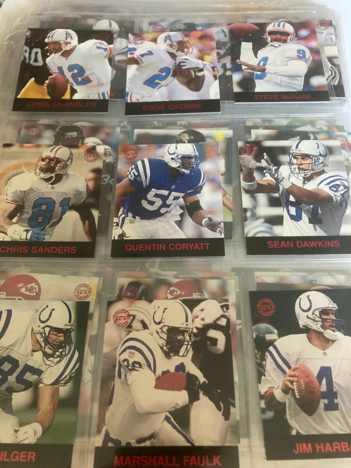 1996-97 FLEER GOUDEY FÚTBOL GRIDIRON GREATS JUEGO COMPLETO 147 CARTAS "MUY RARO" Foto 3 de 4