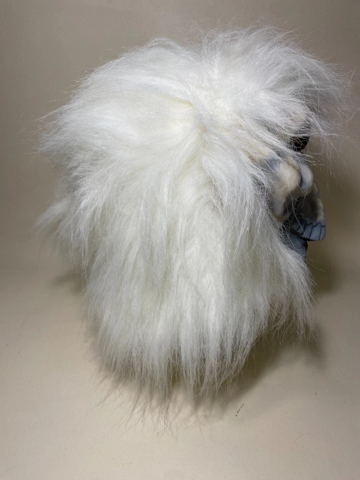 Vintage 2002 Paper Magic Group Lecherous Adult Halloween Monster Mask White Hair - Image 2 of 4