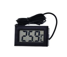DIGITAL LCD THERMOMETER WITH PROBE 1 METER MEASURE ROOM TEMPERATURE, FRIDGE, WATER