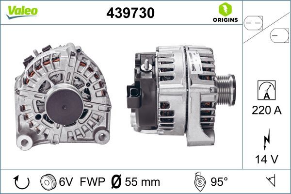 Alternatore 439730 VALEO per BMW