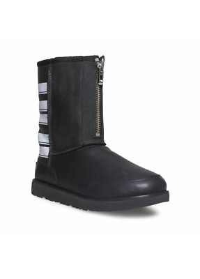 UGG CLASSIC SHORT ZIP WATERPROOF PHILLIP LIM BLACK LEATHER MENS