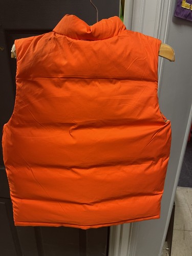Polo Ralph Lauren Reversible Orange Camo Down Vest Horse NWT Boys Kids Sz L-XL - Picture 5 of 5