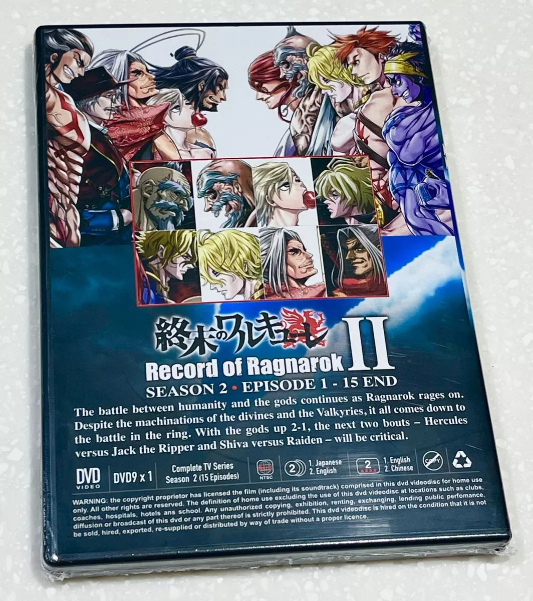 Record of Ragnarok (Season 2: VOL.1 - 15 End) ~ All Region ~ English Audio  ~ DVD