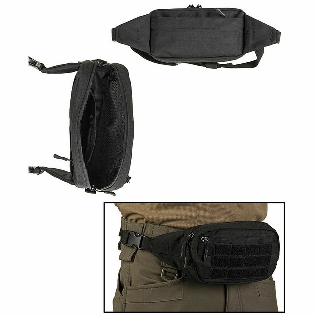Mil-tec Fanny Packo Marsupio lavoro Viaggio Cintura sicurezza Pattuglia  Nero | Acquisti Online su eBay