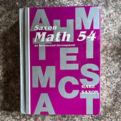 Saxon Math 54 Teacher's Edition Hardcover Textbook 1996, 530 Pages