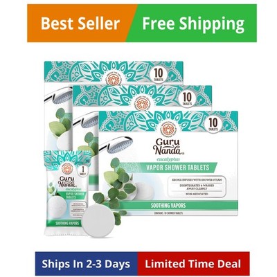 Eucalyptus Vapor Shower Tablets, Clean-Dissolving Aromatherapy Shower Steamer...