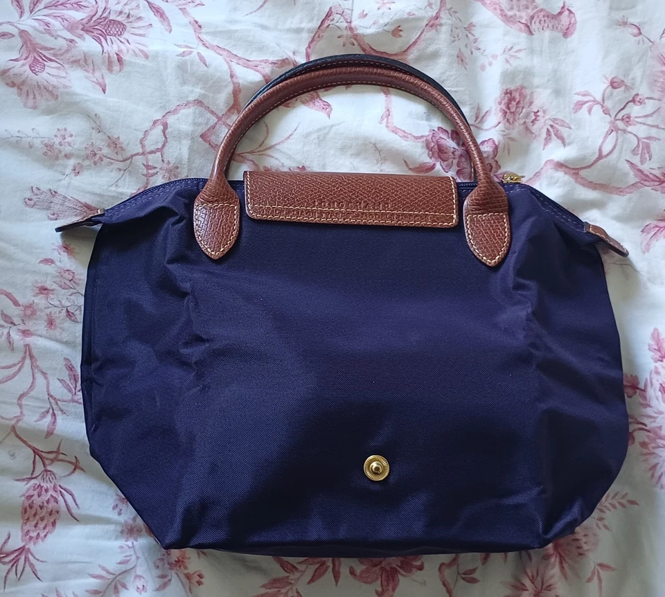 Longchamp 'Le Pliage', petit sac à main, violet - Photo 3/4
