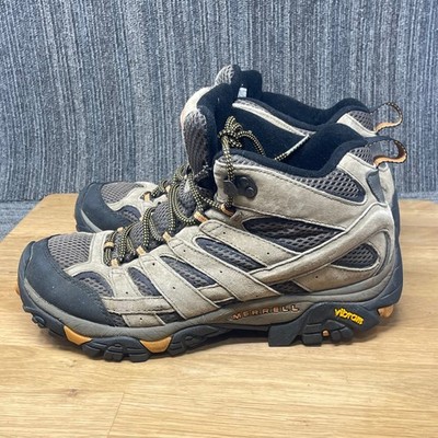 Merrell Moab 2 Mid Vent Men 9.5 Brown Suede Hiking Boots J06045 Gorpcore Vibram