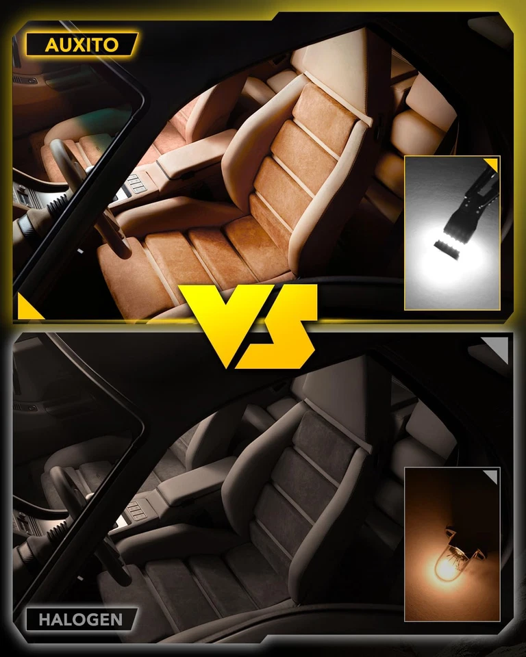 194 LED Light Bulb 6000K White 168 2825 W5W T10 Wedge 24-SMD 3014 Chipsets LED R - Image 4 of 4